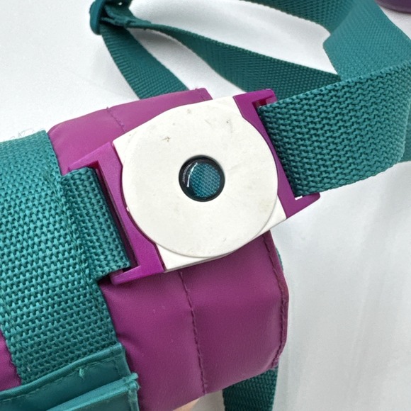 Vtg Tupperware #2414B-4 Thirst Quake 30oz Purple Drink Tumbler Lid Bag Holder - Picture 10 of 14